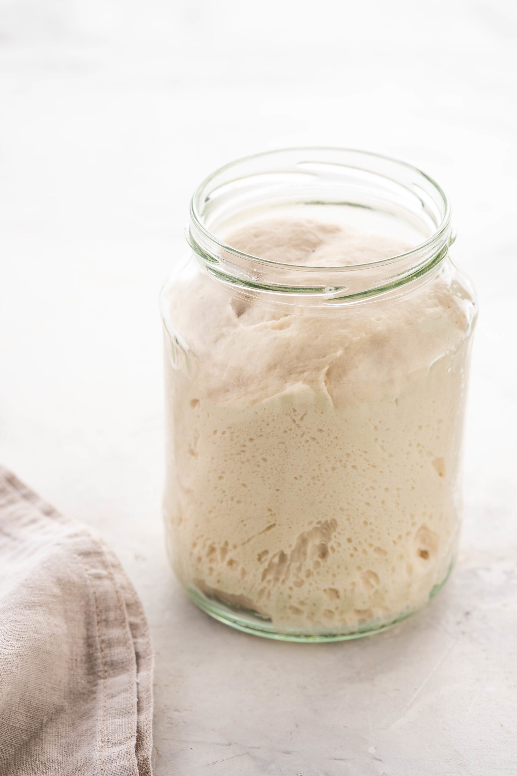 Healthy sourdough ready to bake